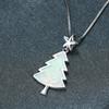 Ins Europeo y Americano Nuevo Transfronterizo Oro Rosa Aobao Árbol de Navidad Estrella de Cinco Puntas Colgante Collar Moda Femenina Creativo Collar