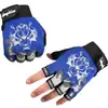 Guantes deportivos de ciclismo de medio dedo para hombres y mujeres Primavera y Otoño transpirables antideslizantes resistentes al desgaste para bicicleta de montaña estudiante de medio dedo