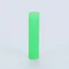 Pajilla de Acero Inoxidable Boquilla de Silicona Grado Alimenticio 6 mm/8 mm Anti-Golpe en los Dientes Pajilla Metálica Cubierta Protectora de Cabeza de Silicona