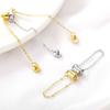 Conservación del Color Hebilla Magnética de Oro de 14K Cilíndrica Esférica Hebilla Magnética Cadena Conexión Pulsera Collar DIY Accesorios de Joyería