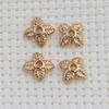 Yufeng hardware elenco de cobre cor retenção de flores acessórios diy artesanal frisado material pérola espaçador tampa de flores