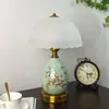 Lámpara de Mesa TD09 Nuevo Estilo Americano Retro Hotel Dormitorio Lámpara de Mesa Decorativa Lujo Ligero Estudio Luz Nocturna Lámpara de Lectura
