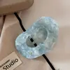 Presilha de Garra de Acetato em Formato de Coração com Acabamento de Luxo, Grampo Lateral Oco para a Nuca, Presilha de Garra para Coque, Presilha para Meio Rabo, Presilha de Bico de Pato