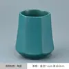 Ceremonia del Té Dehua Seis Caballeros Cerámica Negra Cerámica Gruesa Zisha Florero Portalápices de Cerámica Accesorios para Juego de Té Tazas Tenedores Pinzas para Té
