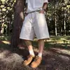 Shorts de Verano para Hombre Estilo Americano Marca de Moda Diseño Delgado Nicho Sueltos Tallas Grandes Shorts de Mezclilla Pantalones de Cinco Puntos