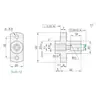 Soporte Base Combinado RBW01-D6 RBW02-D10 RBW06-D25 RBW11-D30 12-13