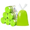 Bolsas de Basura con Cordón Repelente de Mosquitos de Artemisa para Cocina del Hogar, Rollo Grande, Engrosadas, Bolsas de Limpieza de Basura Frescas y Estéticamente Agradables