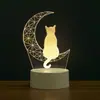 Luz de Noche 3D Transfronteriza Lámpara de Mesita de Noche USB Adornos Lámpara LED de Ahorro de Energía Logo Aniversario Corporativo Regalo Conmemorativo de Graduación