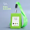 Set de Poliuretano con Múltiples Ranuras para Tarjetas, Portatarjetas de Identificación, Funda de Cuero, Portatarjetas de Identificación Personalizado con Correa, Insignia de Trabajo, Insignia, Tarjeta de Identificación, Autobús