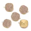 Colgante Cuadrado de Acero Inoxidable con Puntos de Diamante Colores Vivos Cubo de Azúcar de Diamante Colgante Pequeño Accesorios para Collares Hechos a Mano DIY Colgante Venta al por Mayor