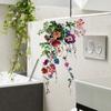 Uma variedade de adesivos de parede criativos de cores, plantas, flores e borboletas, para decoração de quarto, sala de estar e casa, autoadesivos e removíveis.