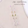 Zm Zircônia Nova Base Transparente Super Brilhante 1.5X3 Marquise Nail Art Pedras Strass com Fundo Pontiagudo Mini Gelo-Transparente Decorações Coloridas