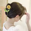 Clipes de Cabelo de Liga Metálica Estilo Coreano Nova Coleção Primavera 2025 Presilha de Cabelo para Parte de Trás da Cabeça Presilha Geométrica Presilha de Tubarão Acessório de Cabelo Doce e Elegante