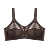 Sujetador transfronterizo ultradelgado de talla grande copa completa comercio exterior encaje sexy sin esponja sin aro de acero transparente ropa interior europea y americana