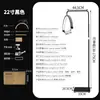 Luz de Media Luna Transfronteriza de 24 pulgadas para Tatuajes, Uñas, Extensiones de Pestañas y Uso en Salones de Belleza, Luz de Relleno LED en Forma de Arco U para Ojos, de Pie