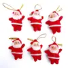 Decorações de Natal Laço de sino Papai Noel Topo de árvore de pinheiro Estrela Enfeites de árvore de Natal Enfeites de Natal
