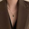 Collar de Doble Capa Yunyao para Mujer 2022 Nuevo Estilo Lujo Ligero Diseño de Nicho Cadena para Clavícula Decorativa de Gama Alta Ins Hip-Hop