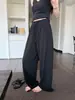 Pantalones Suaves de Pierna Ancha Relajados y Cómodos para Mujer, Novedad Primavera y Otoño 2026 de Cintura Alta, Holgados, Adelgazantes, con Caída, Casuales