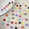 Acrílico Color Sólido Flor de Cinco Pétalos Agujero Grande Diy/Accesorios para el Cabello Cadena de Teléfono Móvil Joyería Decorativa Material Cuentas Sueltas Venta al por Mayor