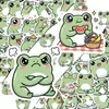 Compra directa transfronteriza: 56 lindas pegatinas de rana, con expresiones divertidas y peculiares, impermeables, para decorar diarios, fundas de teléfono y más