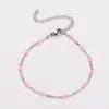 Aml Moda Más Vendido Cadena en Forma de O Multicolor Chapada en Oro de 18 Quilates Acero Inoxidable 304 Pulsera Exquisita para Mujeres