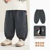 Kaka Panda Roupas Infantis Calças de Algodão Puro para Crianças Calças Longas para Bebê Roupa de Outono Calças de Trabalho para Meninos Calças Casuais de Outono para Meninas