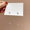 Nuevos Pendientes Vintage Estilo Coreano 2021 Aguja de Plata 925 Diamante Brillante Borla Pendientes Simples Para Todo Tipo de Cara Super Hada Pendientes Delgados