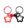 Chaveiro Pingente Estrela de Cinco Pontas Colorido em Acrílico Decoração de Case de Fone de Ouvido Dopamina Estilo Fresco Decoração de Bolsa de Casal
