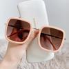 Óculos de Sol Estilo Novo 2026 para Homens e Mulheres, Óculos de Armação Grande Estilo Coreano, Lentes da Moda Estilo Celebridade Feminina, Óculos de Sol Estilo de Rua