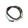 Auténtico Pulsera de Múltiples Círculos de 6 mm Grado Submergido Grado Chinan Birmano Jiangzhenxiang Fragancia Natural a Leche de Coco Cadena de Mano Retro para Hombres y Mujeres