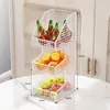 Bandeja de frutas criativa, cesta de frutas para sala de estar, expositor de lanches e frutas secas para mesa, mesa de centro, mesa de jantar, prateleira de armazenamento multicamadas