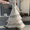 Falda de Malla Multicapa Esponjosa Estilo Pastel para Mujer de Principios de Primavera Falda de Ballet Francesa de Cintura Alta Línea A de Longitud Media
