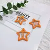 Novo Grampo de Cabelo Gota de Óleo Estrela de Cinco Pontas Dopamina para Mulheres, Presilha para Franja Lateral, Grampo de Cabelo para Fios Soltos, Presilha Bb, Pequeno Acessório de Cabelo