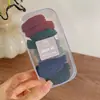 2025 Estilo Coreano Elástico Alto Espesso Corda de Cabelo Feminino Acessório de Cabeça Simples Lata de Elástico de Cabelo Rabo de Cavalo Alto Elástico de Cabelo