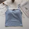 Camiseta de tirantes con lunares para mujer, picante, puro deseo, con copas, se puede usar por fuera o como capa base, adelgazante, espalda bonita, top sin mangas para mujer en verano