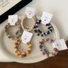 Anillo para el Cabello de Felpa de Color Caramelo de Alta Elasticidad Estilo Coreano Otoño e Invierno Elegante Cuerda Elástica para la Cabeza Cuerda para Cola de Caballo Duradera y sin Dejar Marca para Mujeres