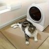Tapete Higiênico para Gatos Amazon Anti-Espalhar Areia da Caixa de Areia Tapete Anti-Respingo Filtro de Camada Dupla Controle de Vazamento Tapete de Areia Suprimentos para Gatos Pet