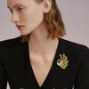 Broche Nuevo Caliente de Pavo Real Pantalla Abierta Moda Femenina Elegante Combinación Perfecta Lujo Ligero Gama Alta Joyería Fina Suministro Directo de Fábrica