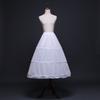 Anágua para vestido de noiva, anágua longa até o chão com três argolas de aço, forro elástico, acessórios para saia volumosa, vestido de noiva no atacado.