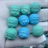 Magnesita Optimizada Segunda Generación Turquesa Azul Cabeza de Buda Sakyamuni Accesorios de Cuentas DIY para Pulsera Hecha a Mano 108 Cuentas de Buda