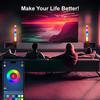 Nueva luz de atmósfera LED de competición electrónica inteligente de color mágico desmontable para transmisión en vivo para que los amantes abran la luz de recogida de escritorio para juegos negros