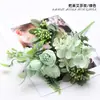 Venda Direta de Fábrica de Buquês de Flores Artificiais Estilo Nórdico, Buquê de Noiva para Casamento, Buquê de Rosas, Hortênsia, Peônia, Buquê de Rosas Artificiais