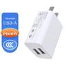 Adaptador de Energia Digital para Produtos 5V2.1A Carregador Certificado 3C 10W Corrente Total Cabeça de Carregamento Padrão Japonês e Americano