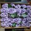 Suministro directo de fábrica Caja de regalo Amazon Rosa de simulación de 8 cm Más hoja Cabeza de flor de espuma PE europea