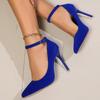 Zapatos de Tacón Alto de Punta Estilo Francés para Mujer, Nueva Moda Primavera/Verano 2025 Casual Bajos Slingback de Tira Única
