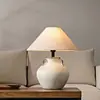 Ornamento de Vento Silencioso Estilo Japonês Sala de Estar Estudo Luminária de Cabeceira Pote de Porcelana Feito à Mão Vasos de Flores Luminária de Mesa de Cerâmica para Hotel Pousada