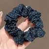 Goma para el pelo tipo scrunchie oversized de estilo coreano con múltiples capas, liga para el pelo de estilo perezoso, cuerda para coleta, accesorio para el pelo de alta gama