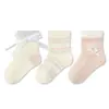 Calcetines para Niñas, Estilo Delgado de Verano, Calcetines Delgados de Verano para Bebé, Calcetines de Malla, Calcetines de Encaje de Princesa, Calcetines Infantiles Clase A