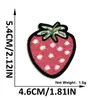 Patch de Bordado de Morango Desenho Animado Patch de Leite de Fruta Bordado Fofo para Roupa Infantil Decoração de Bolsa de Brinquedo Patch Termocolante