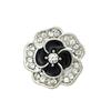 Botones Metálicos en Forma de Flor con Diamantes, Tops de Flores con Aceite de Puntos, Chaquetas, Botones de Cárdigan Exquisitos y Versátiles para Mujer, Gemelos